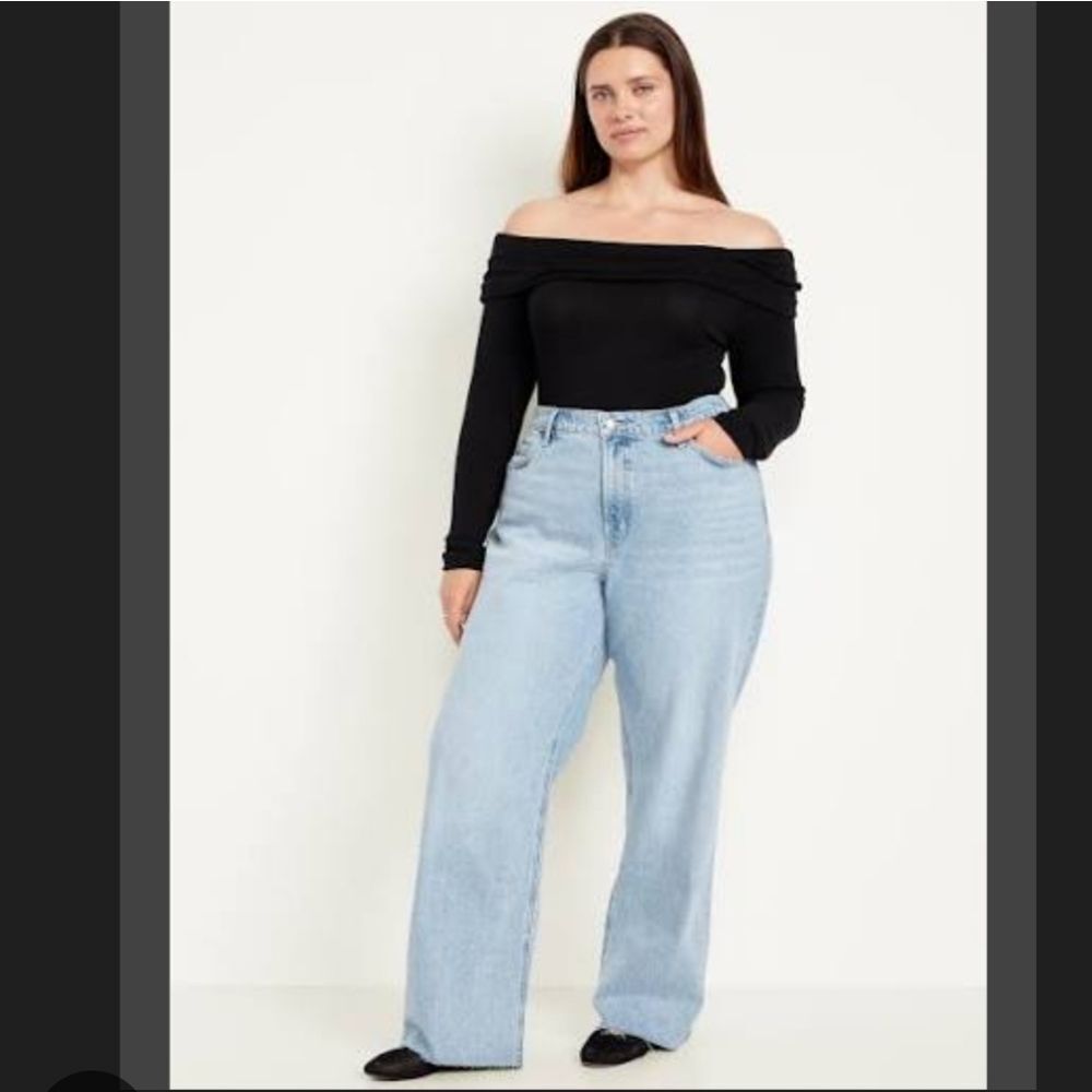 Old Navy Light Blue Wide Leg Jeans